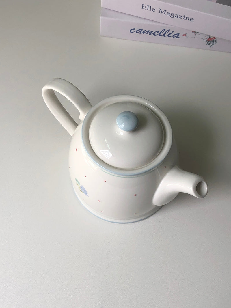 Hochwertiges europäisches Vintage-Teekannen- und Wasserkocher-Set aus Keramik, stilvoll für den Heimgebrauch